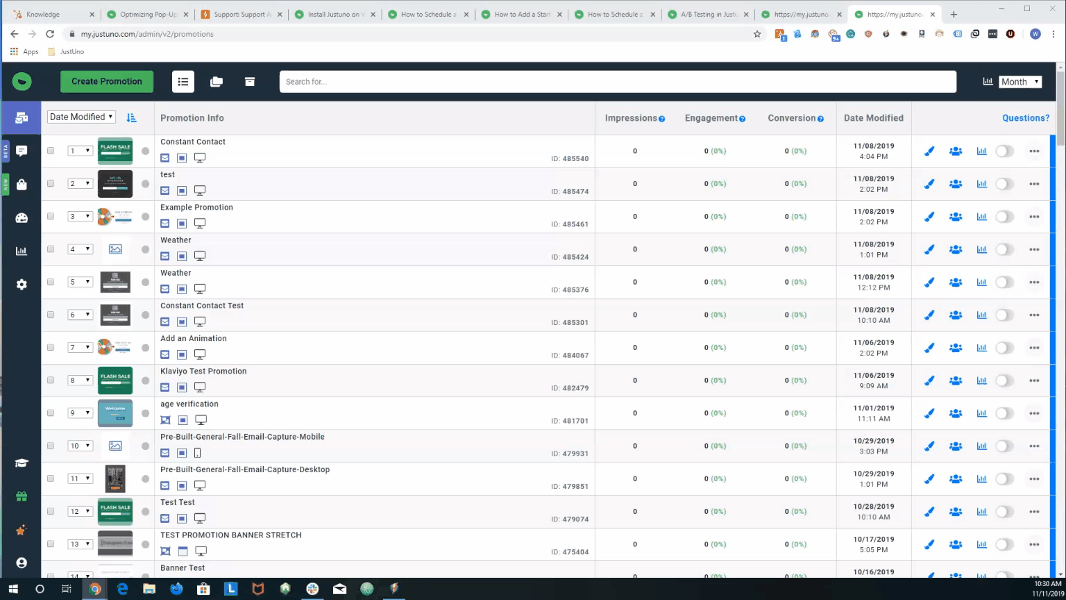 Justuno product features