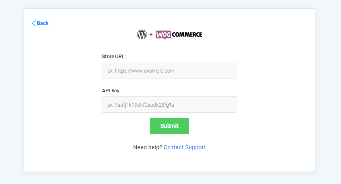 Wordpress + WooCommerce Credential Entry