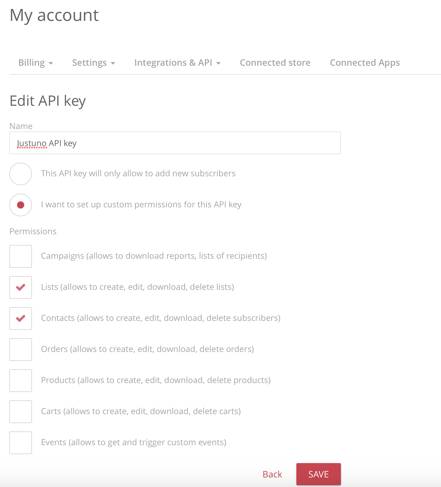 create api key