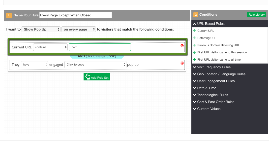 configure rules