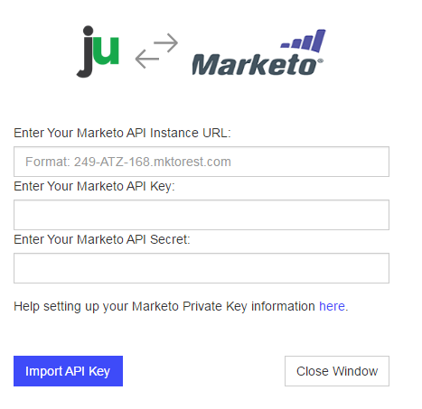 enter marketo credentials