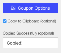 Select copy to clipboard